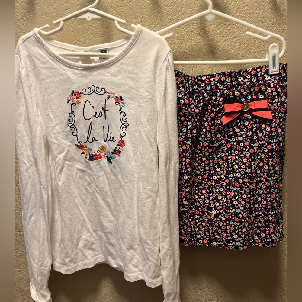 Janie and Jack Top & Skirt Set 12